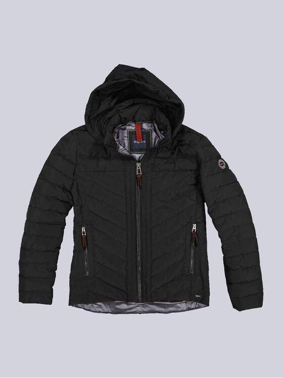 engbers Herren Steppjacke mit abnehmbarer Kapuze Schwarz 35177