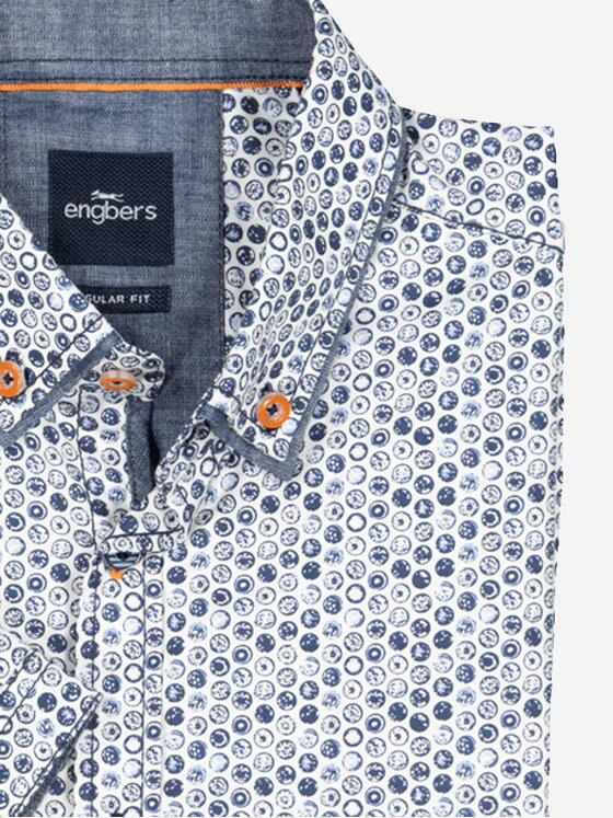 engbers Herren Hemd kurzarm Blau 37810