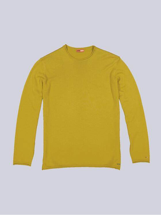 emilio adani Herren Pullover regular Gelb 35366