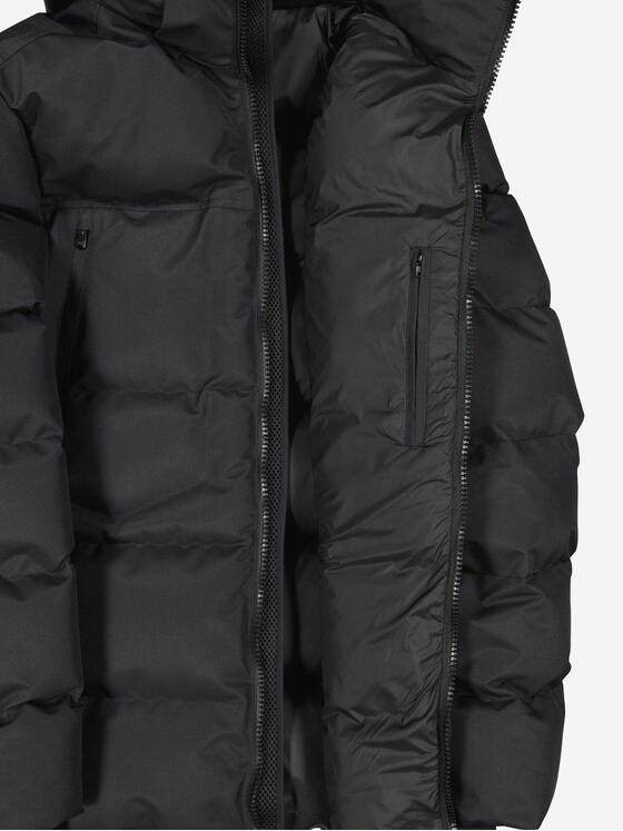 emilio adani Herren Steppjacke mit abnehmbarer Kapuze Schwarz 37473