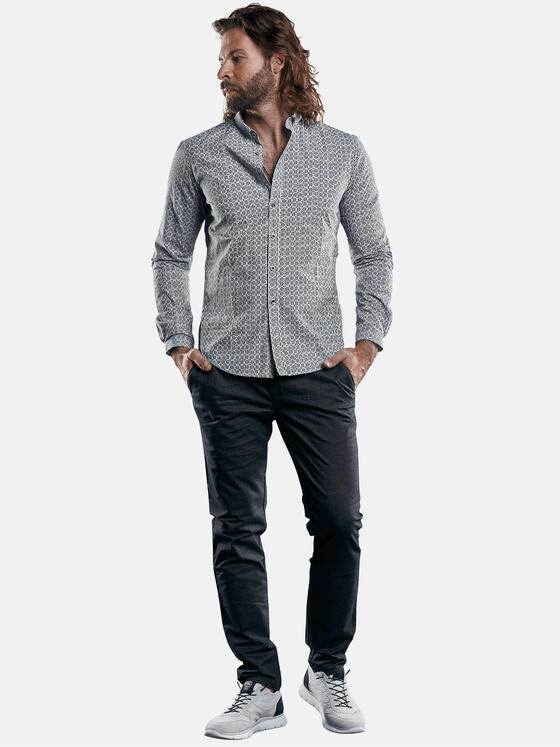 emilio adani Herren bedrucktes Hemd mit smarten Manschetten Blau 29324