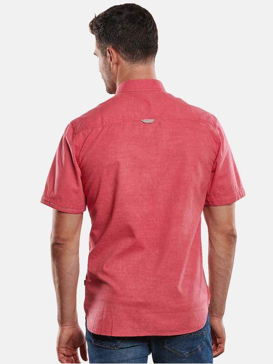 engbers Herren Hemd uni Feuerrot 31332