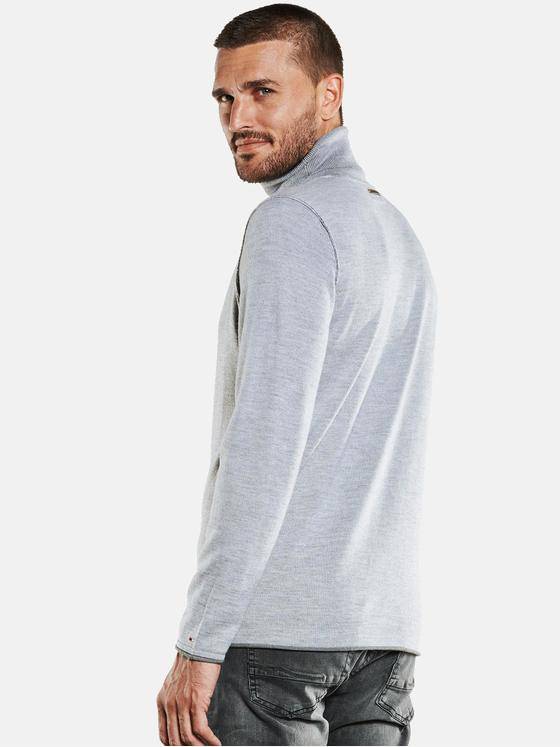 emilio adani Herren Pullover aus Merinowolle Grau 33845