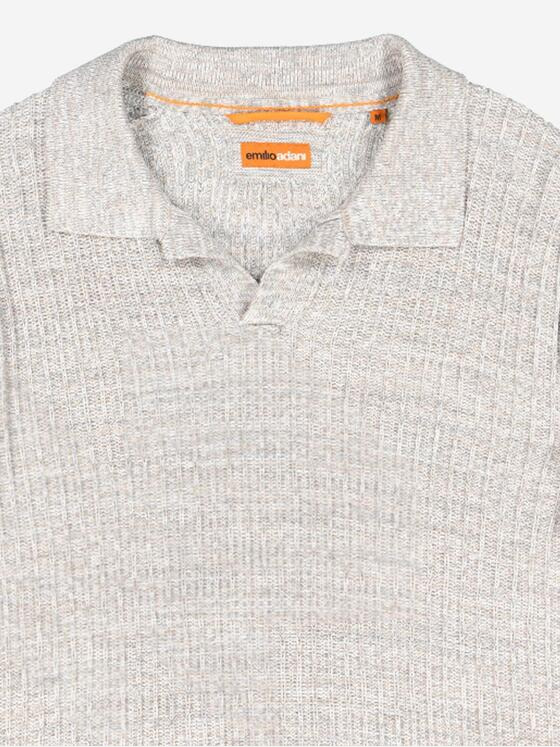emilio adani Herren Pullover strukturiert Beige 37335