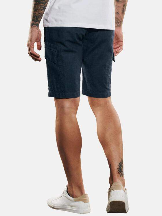 emilio adani Herren Cargo-Bermuda regular Blau 35010