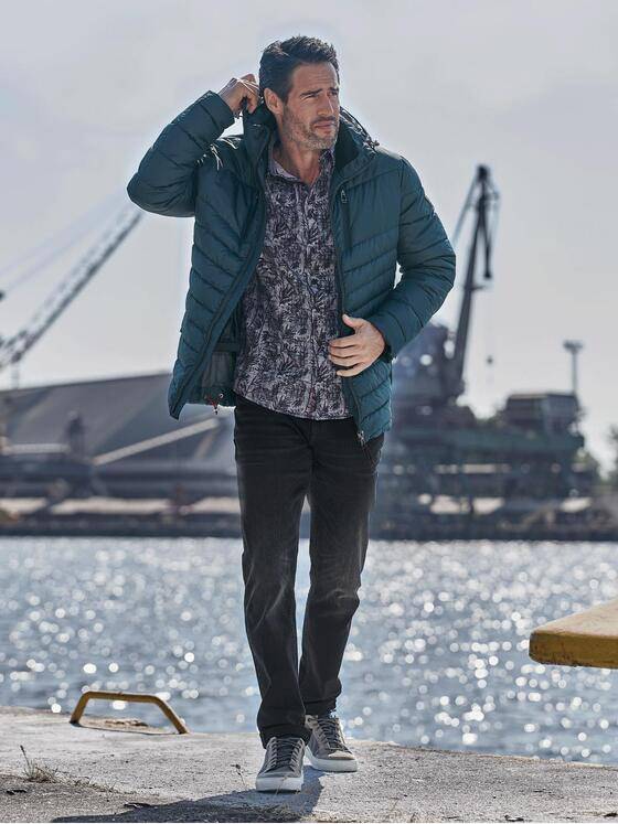 engbers Herren Hochwertige Steppjacke Petrolblau 30164