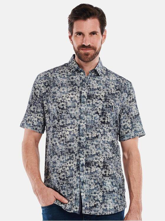 engbers Herren Kurzarm-Hemd regular Marineblau 35174