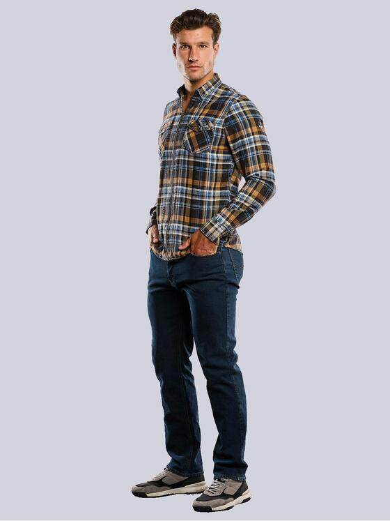 engbers Herren Overshirt-kariert Braun 33807