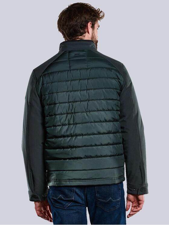 engbers Herren Steppjacke aus Materialmix Grün 33300