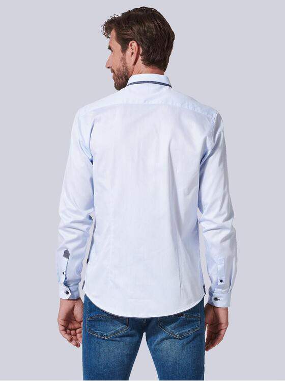 engbers Herren Langarm-Hemd uni Blau 35331