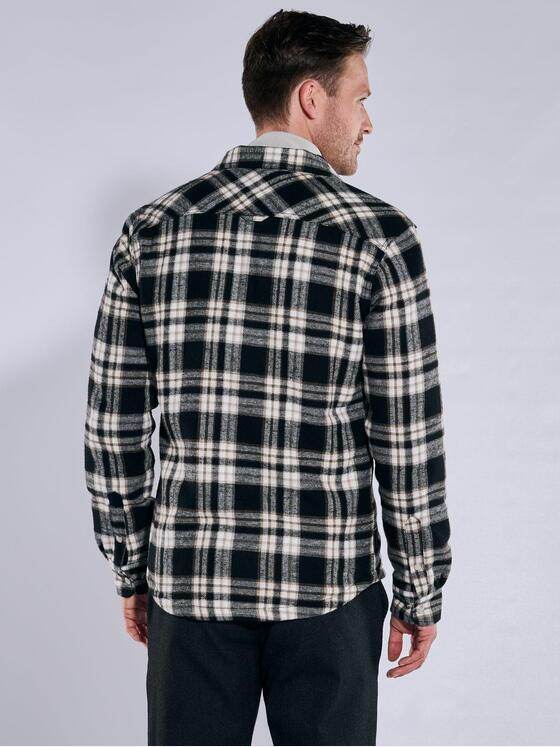 engbers Herren Overshirt kariert Schwarz 37395