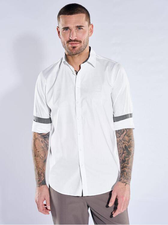 emilio adani Herren Hemd "My Favorite" Reinweiss 40502