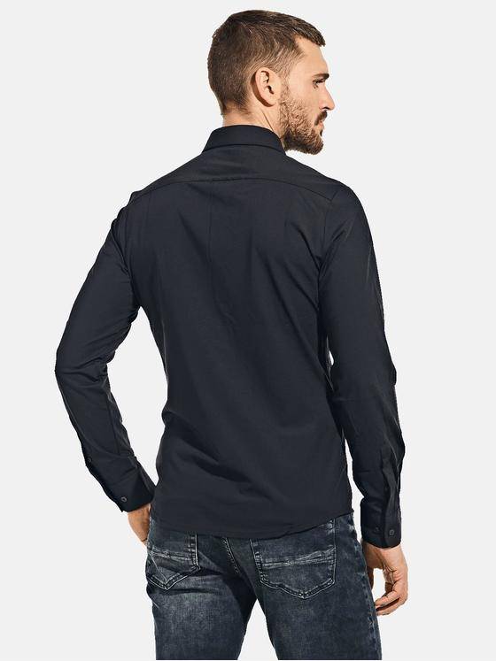 emilio adani Herren Funktions-Hemd Langarm Schwarz 35834