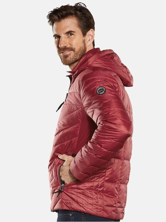 engbers Herren Steppjacke mit abnehmbarer Kapuze Rot 34505