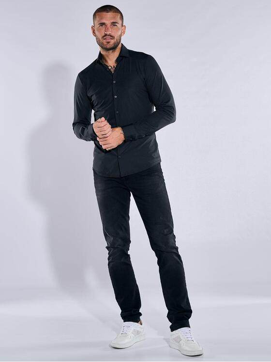 emilio adani Herren Hemd "My Favorite" Schwarz 33705