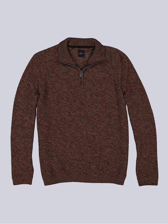engbers Herren Pullover mit Stehkragen Rot 35554