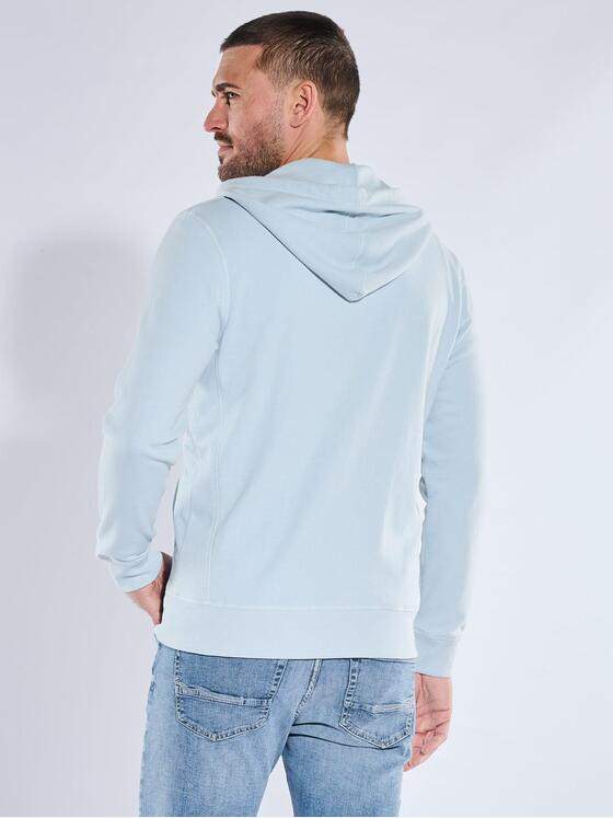 emilio adani Herren Sweatjacke Kapuze Hellblau 40531