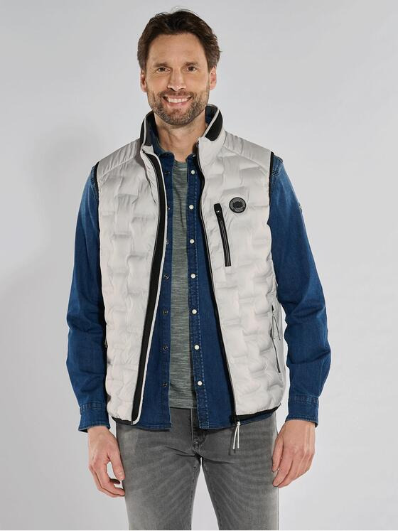 engbers Herren Steppweste regular Grau 36172