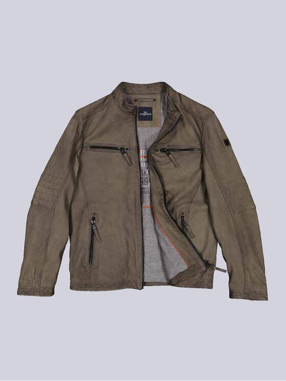 engbers Herren Lederjacke regular Braun 36512