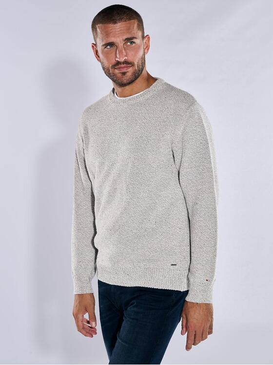 emilio adani Herren Pullover aus italienischer Baumwolle Grau 38211