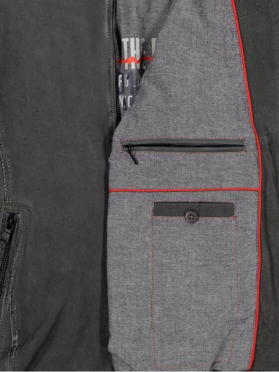 engbers Herren Lederjacke  aus Nubuk-Leder Grau 36506