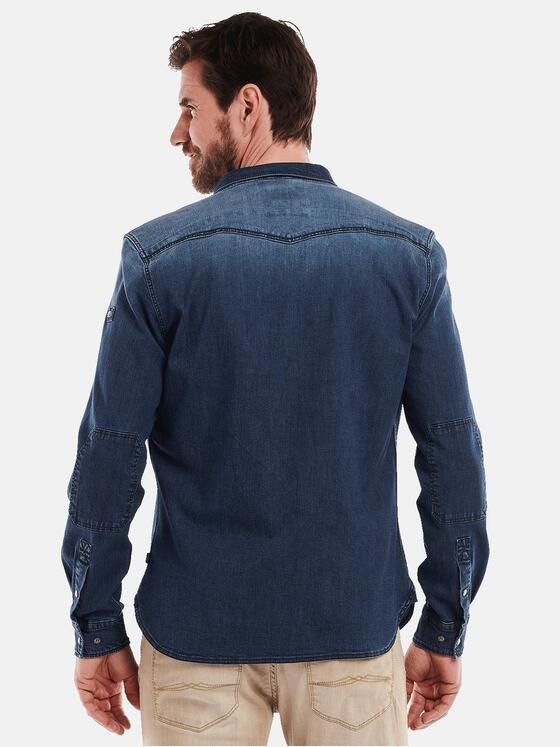 engbers Herren Langarm-Hemd regular Blau 34476