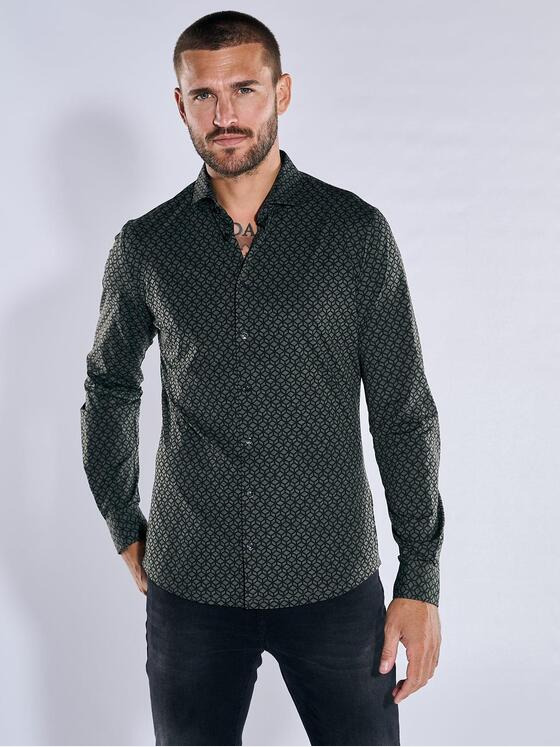 emilio adani Herren Funktionshemd Grün 37223