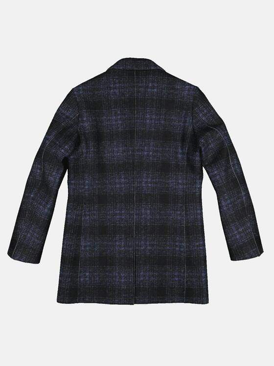 emilio adani Herren Mantel mit Glencheck-Muster Blau 32246
