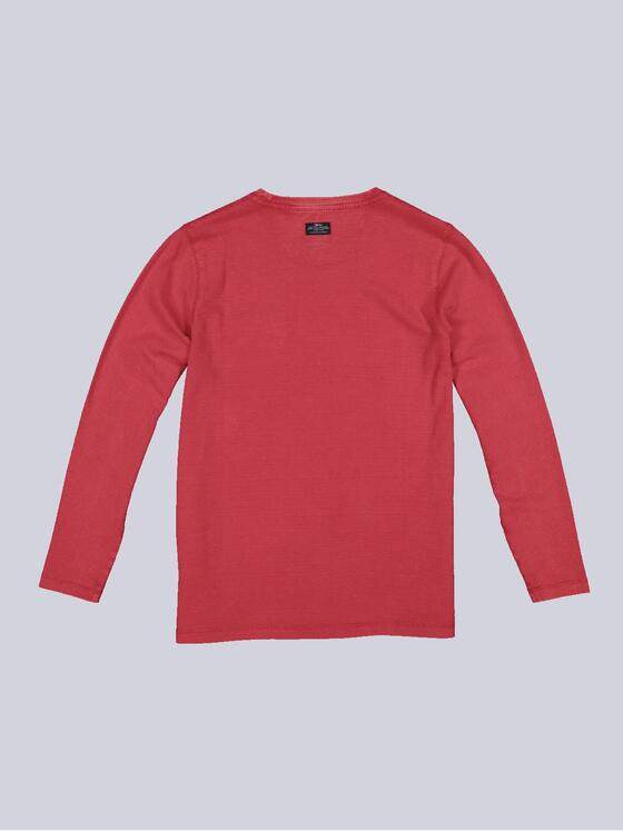 engbers Herren Langarmshirt strukturiert Rot 35344