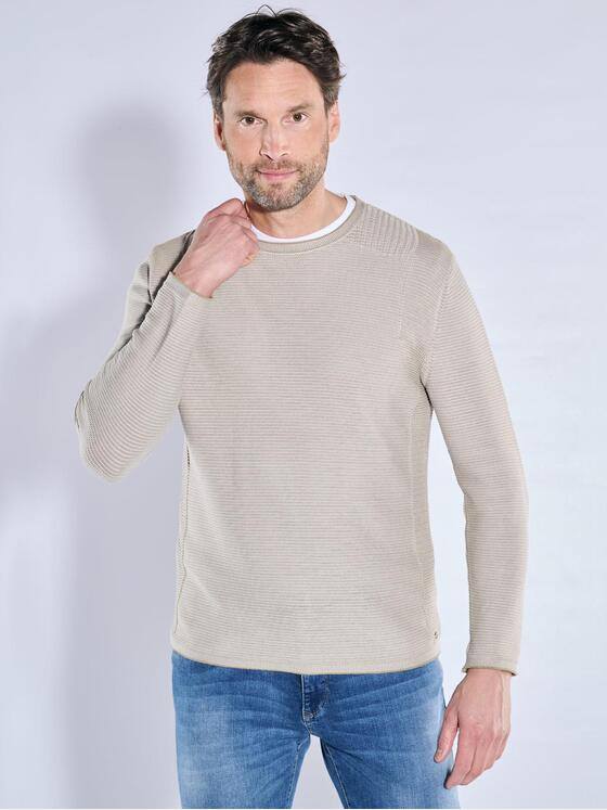 engbers Herren Pullover regular Beige 38312