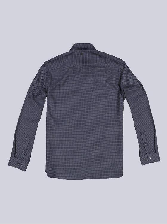 engbers Herren Langarm-Hemd gemustert Saphirblau 34400