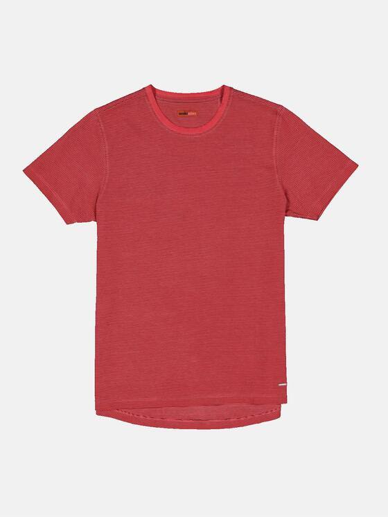 emilio adani Herren T-Shirt gestreift Rot 34345