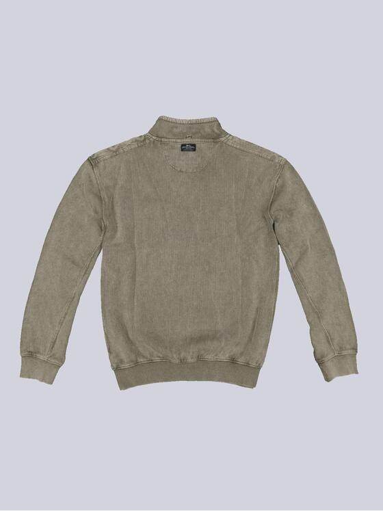 engbers Herren Sweatshirt mit Stehkragen Blassgruen 33765