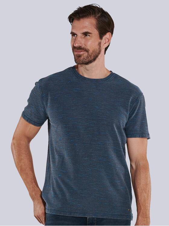 engbers Herren T-Shirt strukturiert Saphirblau 36156