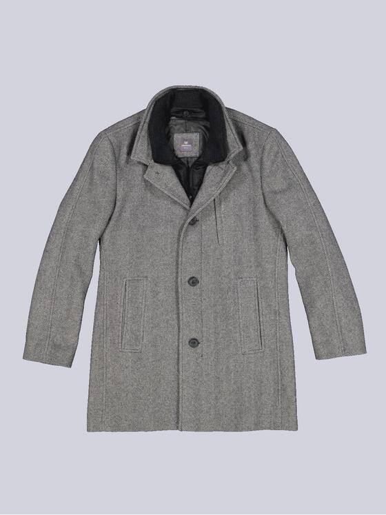 ENGBERS GERMANY Herren Mantel mit herausnehmbarem Inlet Kieselgrau 33587