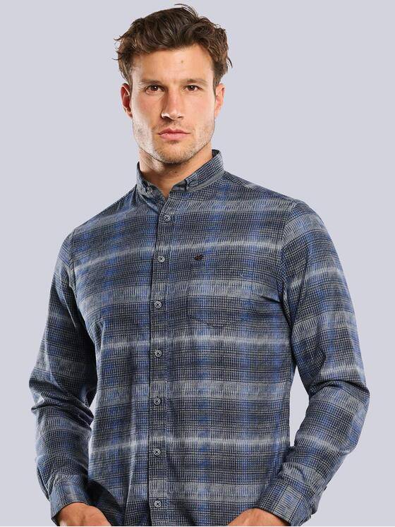 engbers Herren Karohemd Blau 33655