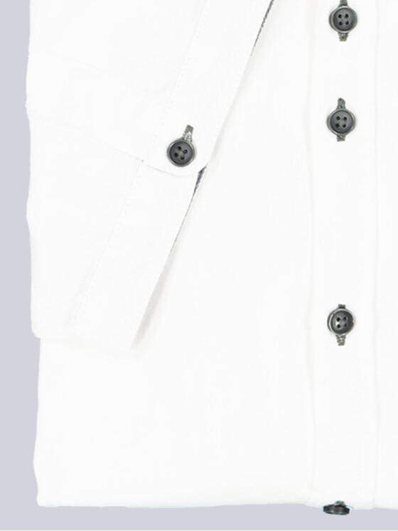 engbers Herren Kurzarm-Hemd mit Leinenanteil Reinweiss 38375