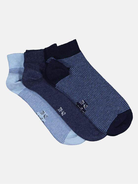 engbers Herren Sneakersocke uni Saphirblau 32857