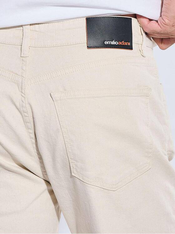 emilio adani Herren Jeans mit lässigem Schnitt Reinweiss 41451