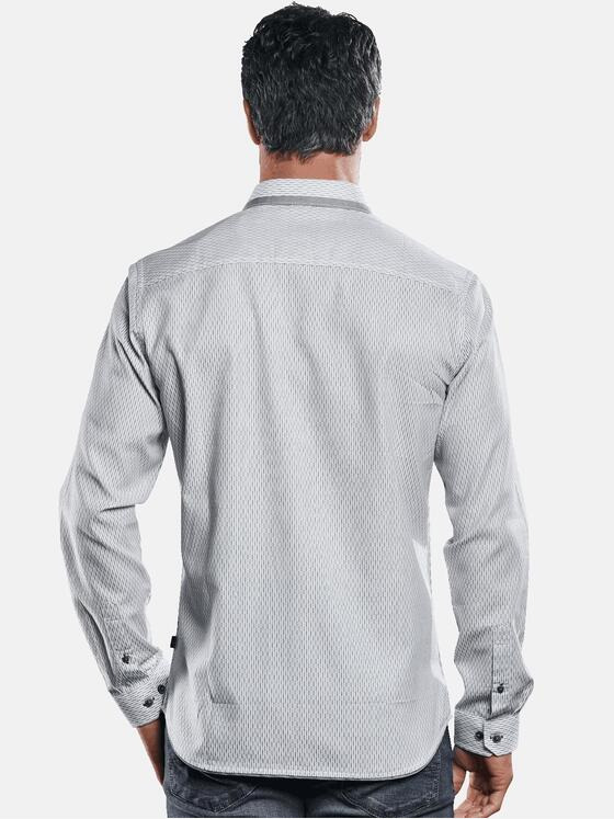 engbers Herren Hemd mit feiner Struktur Hellgrau 30878