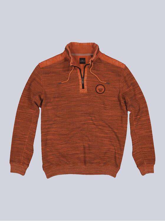 engbers Herren Sweatshirt gestreift Orange 35610