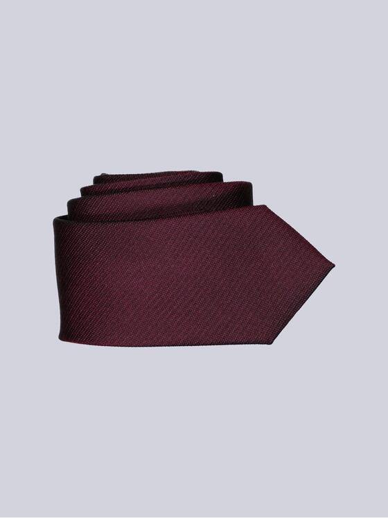 engbers Herren Krawatte strukturiert Dunkelrot 39658