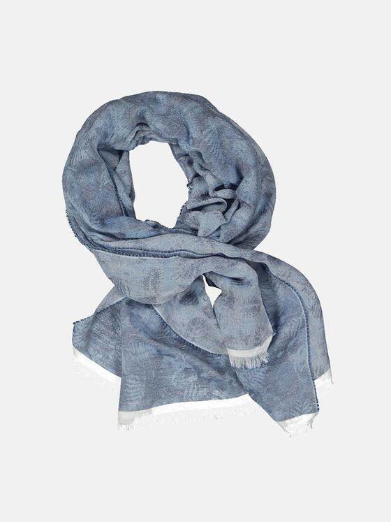 emilio adani Herren Schal gemustert Blau 34634
