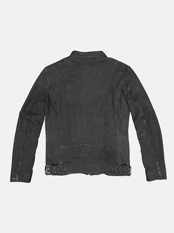 emilio adani Herren Lederjacke Grau 33305