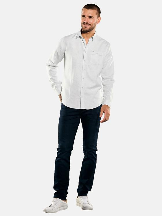 emilio adani Herren Langarm-Hemd uni Grau 35463