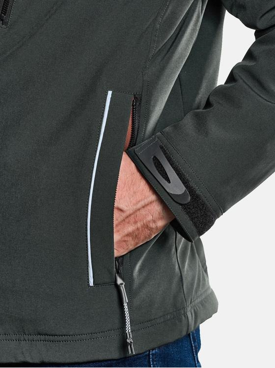 engbers Herren Funktionsjacke mit abnehmbarer Kapuze Tannengruen 33558