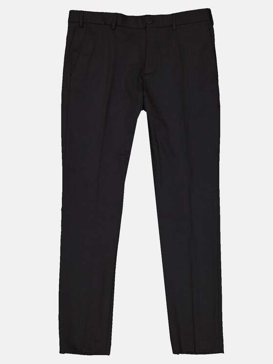 emilio adani Herren Anzughose slim fit Schwarz 35373