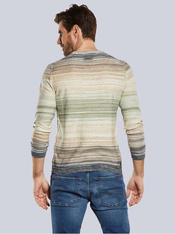 engbers Herren Pullover gestreift Beige 34289