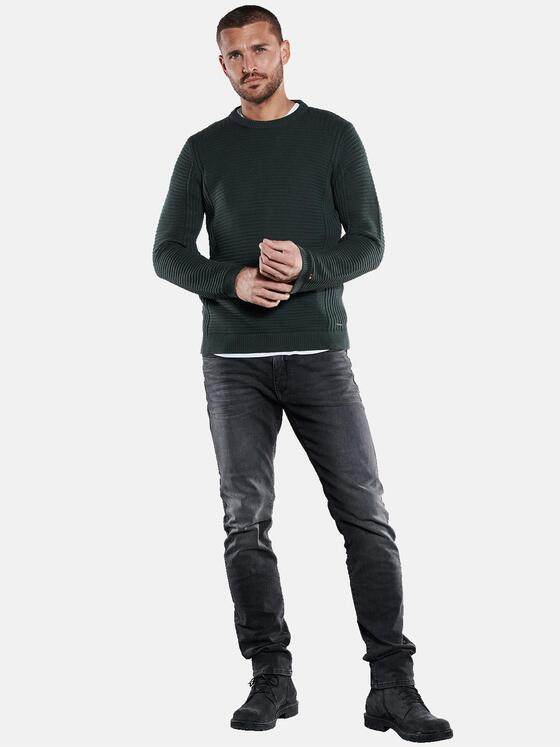 emilio adani Herren Pullover strukturiert Türkis 33692