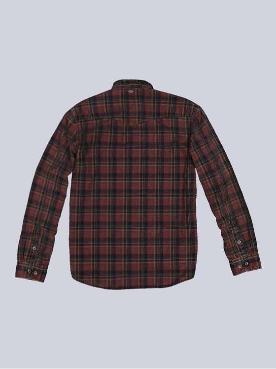 engbers Herren Langarm-Hemd aus Baby-Cord Feuerrot 33668